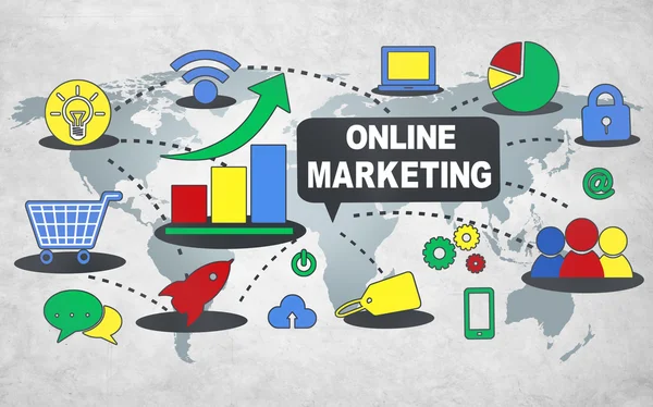 Koncepcja marketingu online — Zdjęcie stockowe