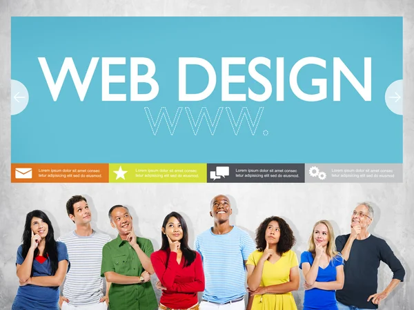 Web Design Internet Concept — Fotografie, imagine de stoc