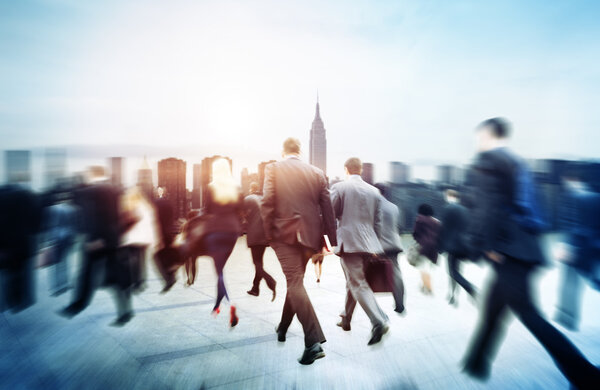 Business People Walking in City