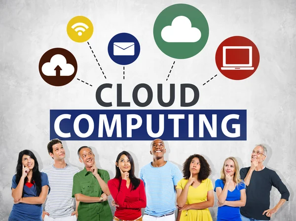 Cloud Computing Network Concept — Stock Photo, Image