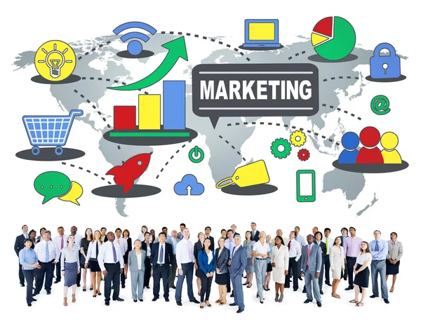 Marketing a márka fogalma — Stock Fotó