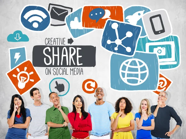 Social Media Networking Concept — Stock Photo, Image