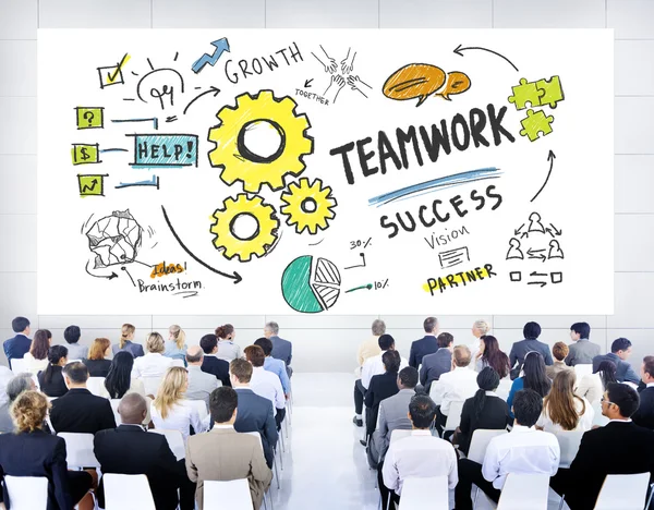 Teamwork, Collaboration, Presentation Concept — Stock Photo, Image