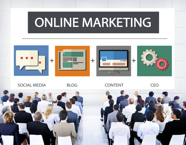 Online Marketing koncepció — Stock Fotó