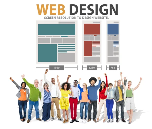 Web 设计网络概念 — 图库照片