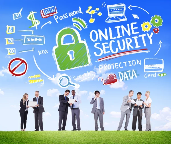 Concetto di sicurezza online — Foto Stock