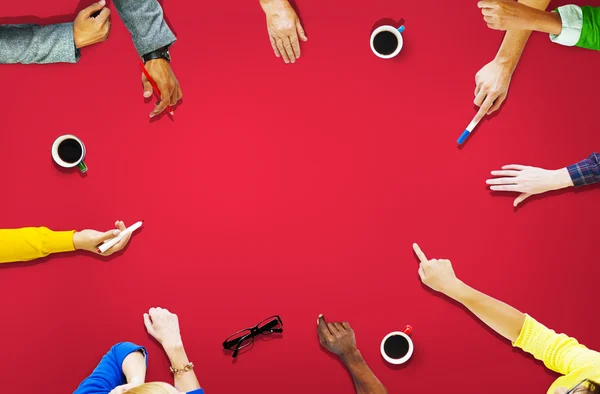Diversity People Sharing Reaching Connecting Together Concept — Stock Photo, Image