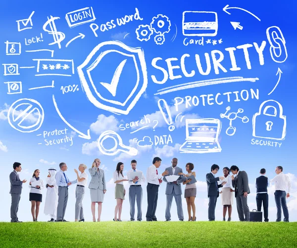 Security Protection Business Concept — Zdjęcie stockowe