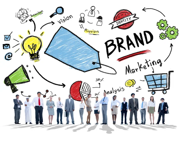 Brand Marketing Business Concept — Stock Photo, Image