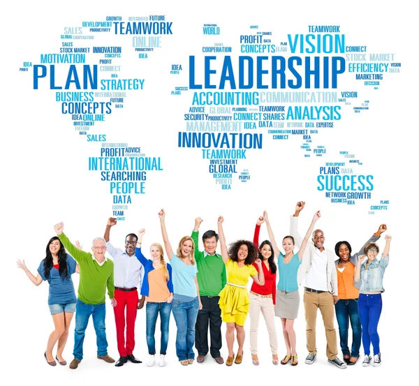 Leadership Global Business Concept — Stockfoto