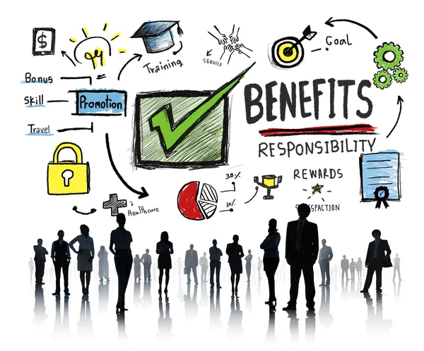 Business people with Benefits Concept — Stock Photo, Image
