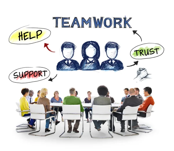 Menschen und Teamwork-Konzept — Stockfoto