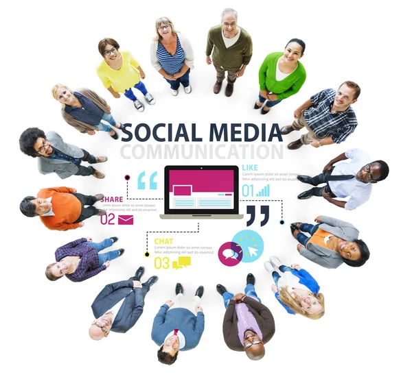 Concetto di Social Media — Foto Stock