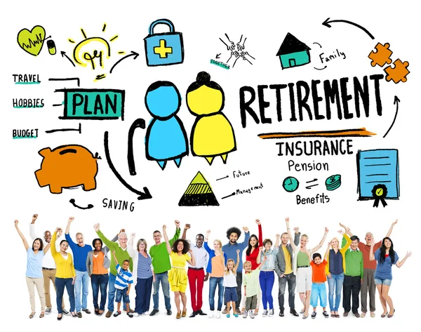 Concept d'assurance retraite — Photo