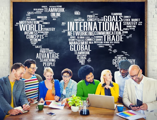 Internationaal netwerk concept — Stockfoto