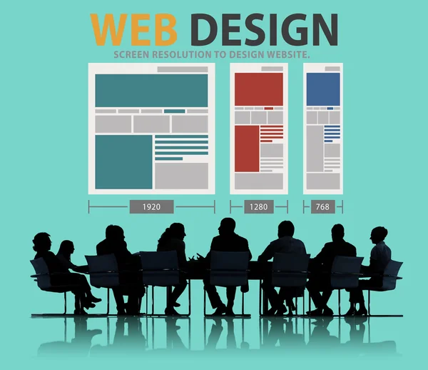 Concetto di rete Web Design — Foto Stock