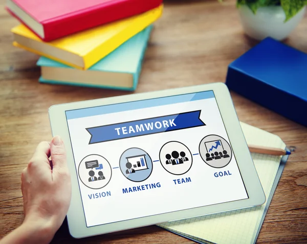 Business concept of teamwork — Stock Photo, Image