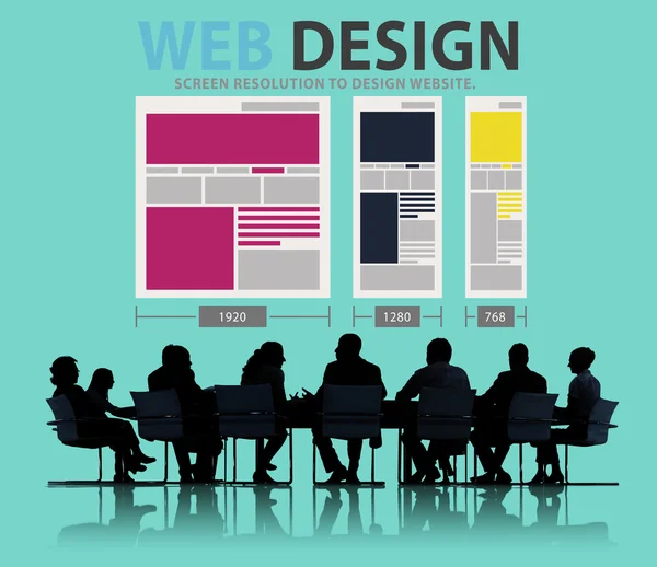 Conceito de Rede Web Design — Fotografia de Stock