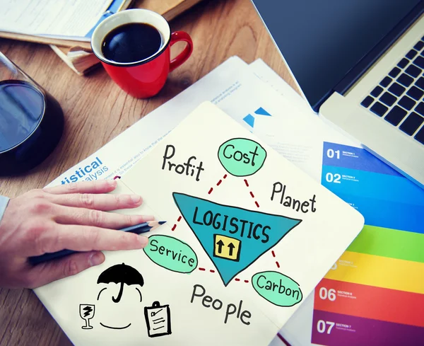 Logistics affärsidé — Stockfoto