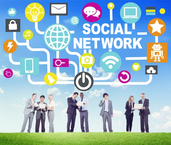 Concetto di social network — Foto Stock