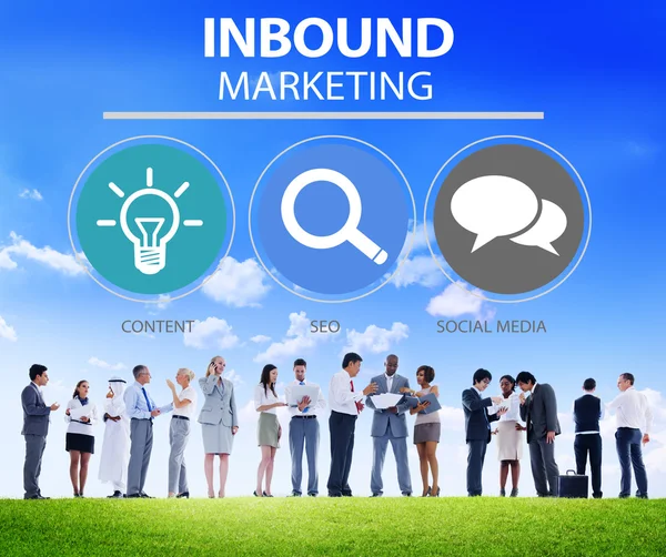 Inbound Marketing Geschäftskonzept — Stockfoto