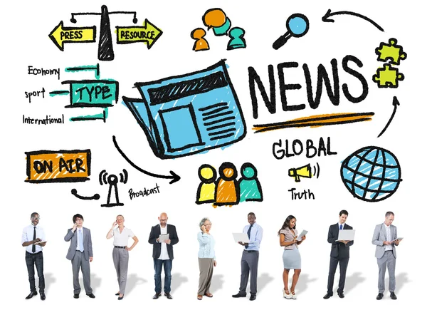 Global News Concept — Stock Photo, Image