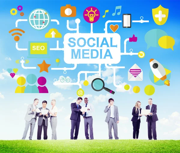 Concetto di Social Media Networking — Foto Stock