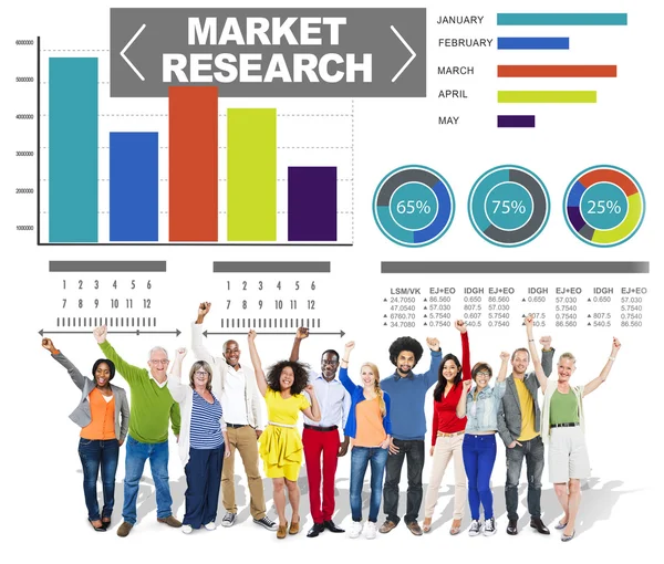 Concepto de negocio de investigación de mercado —  Fotos de Stock