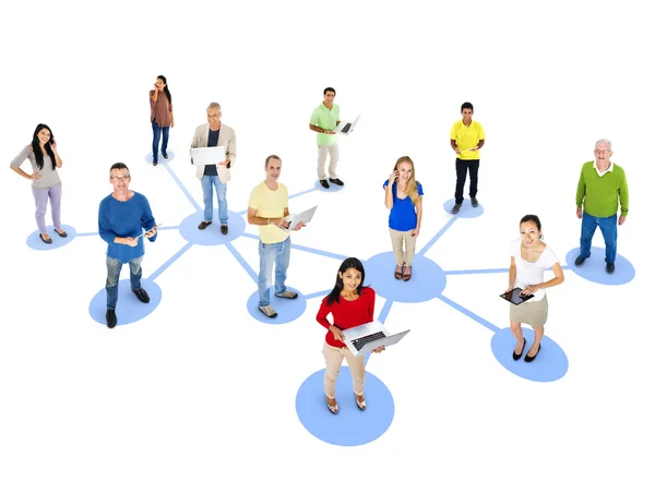 Concetto di social networking — Foto Stock