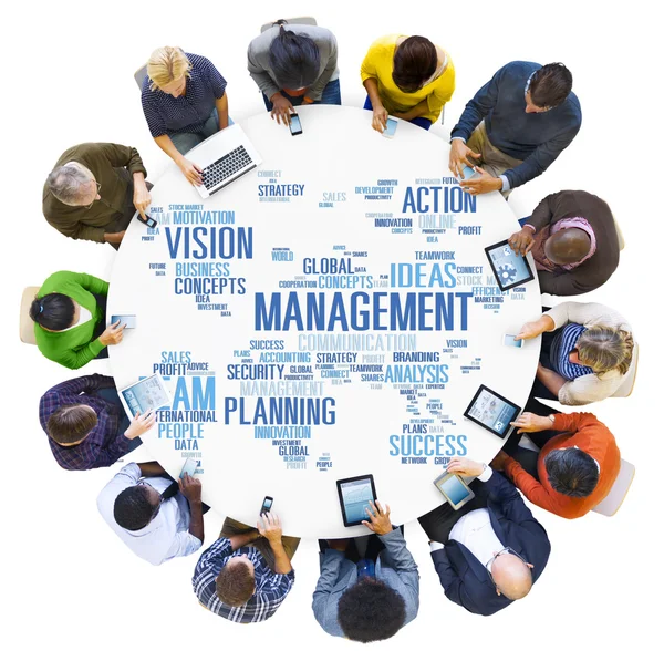 Concept of global management — Stock Photo, Image