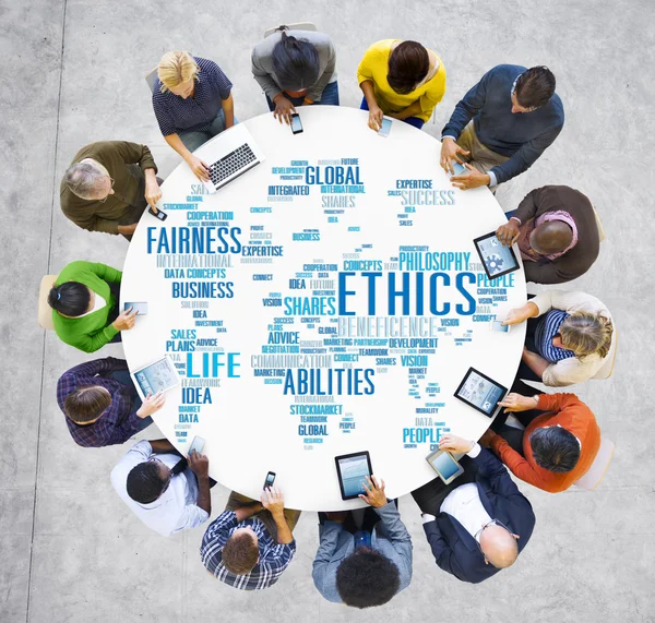 Concetto di principi etici e di persone — Foto Stock