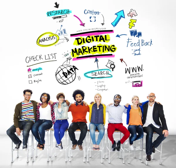 Concepto de Marketing Digital — Foto de Stock