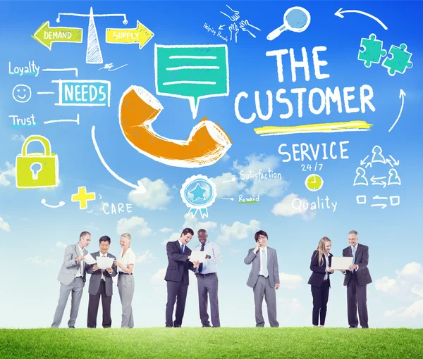 El concepto de servicio al cliente — Foto de Stock