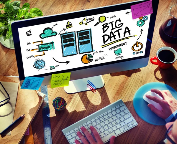 Concepto de gestión de Big Data — Foto de Stock