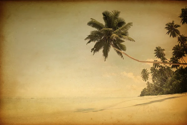 Retro photo of tropical beach — Stock Photo, Image
