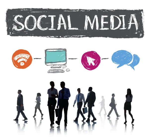 Concept van sociale media — Stockfoto