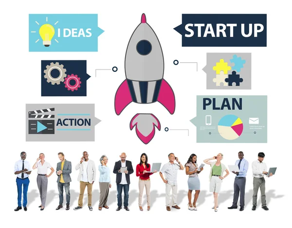 Startup Planning Concept — Stock Photo, Image