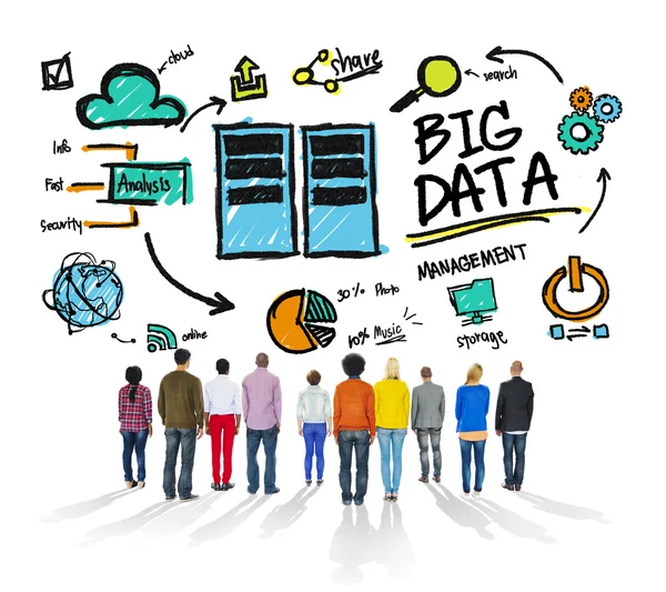 Concetto di gestione dei Big Data — Foto Stock