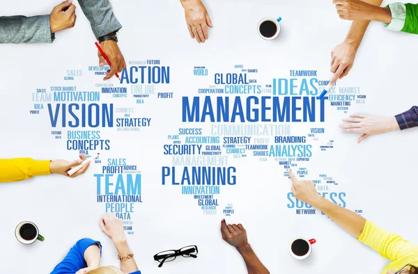 Concept of global management — Stock Photo, Image