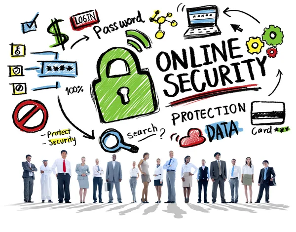 Conceito de Internet de Segurança Online — Fotografia de Stock