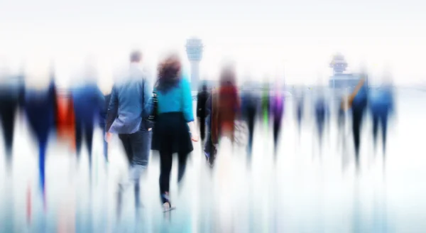 Business People in Rush Hour Walking — Stock Photo, Image