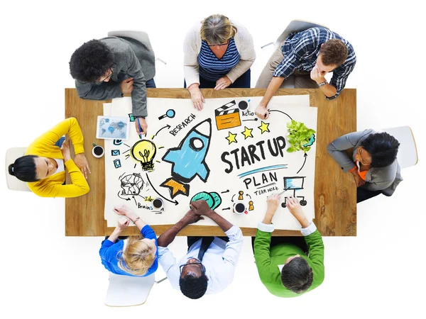 Gente y concepto de start up business — Foto de Stock