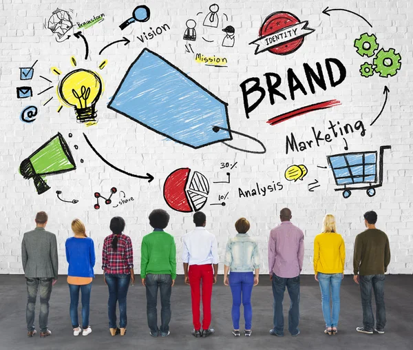 Brand marketing koncepció — Stock Fotó