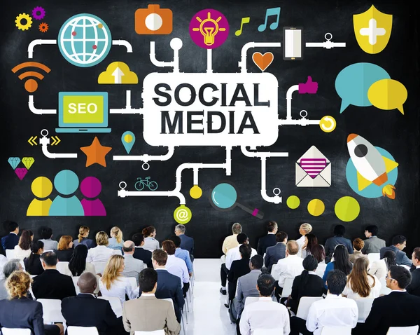 Concepto de medios sociales — Foto de Stock