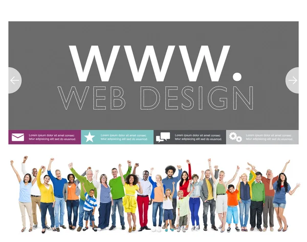 Concetto di Web design — Foto Stock