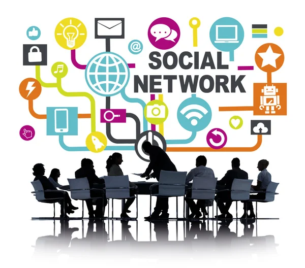 Concetto di social network — Foto Stock