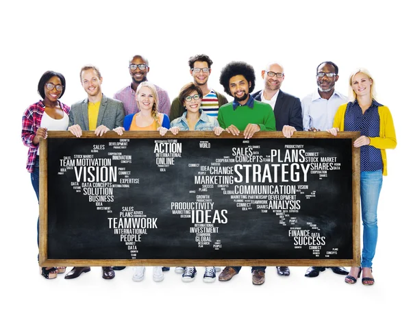 Business concept of global strategy — Stock Photo, Image