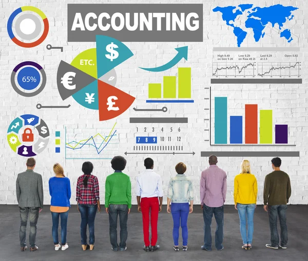 Financial Concept of Accounting — Stock Photo, Image