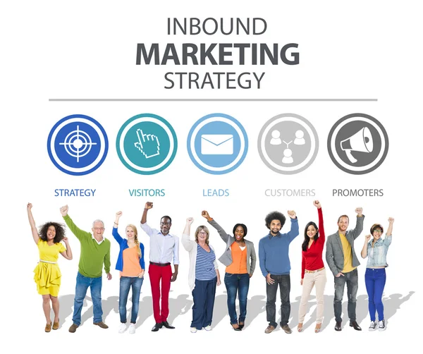 Concepto de Inbound Marketing — Foto de Stock