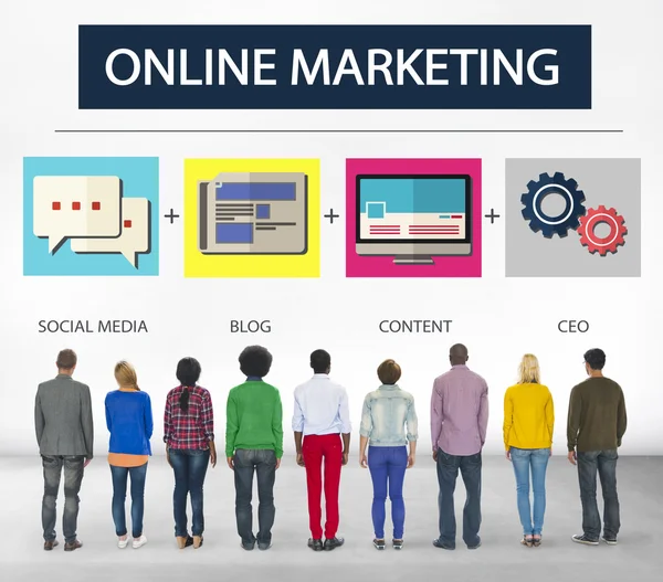 Concepto de Marketing Online — Foto de Stock